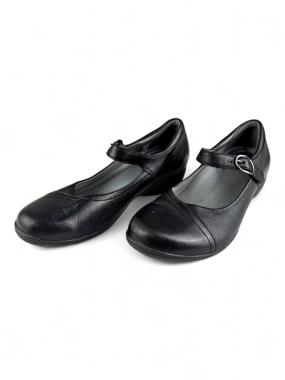 Dansko Mary Jane Black Leather Comfort Shoes Size 8